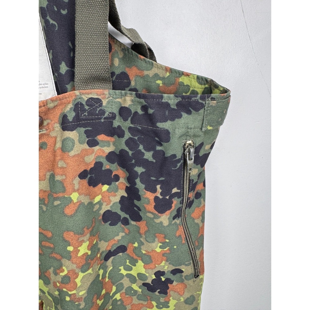 VTG German Military Feuchter Ringelai Camo Waterproof Bib Overalls Green Men 38" - Picture 5 of 8